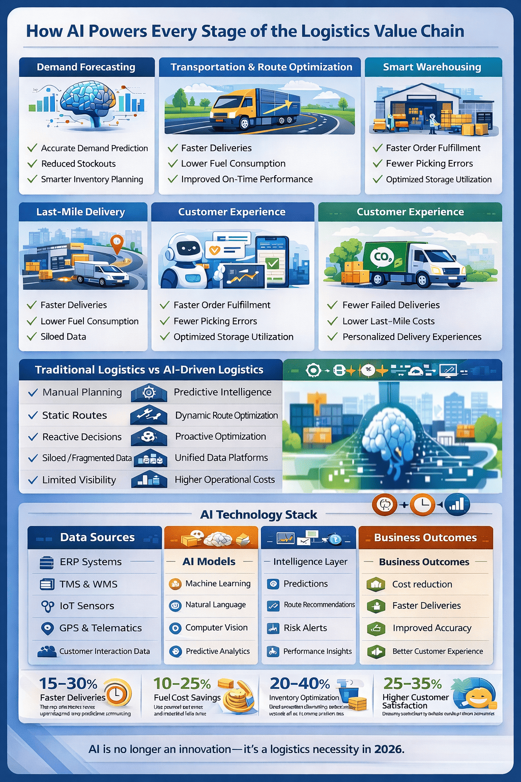 How AI Powers Every Stage of Logistics Value Chain
