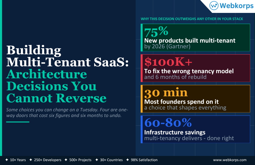 Building Multi-Tenant SaaS Architecture Decisions You Cannot Reverse
